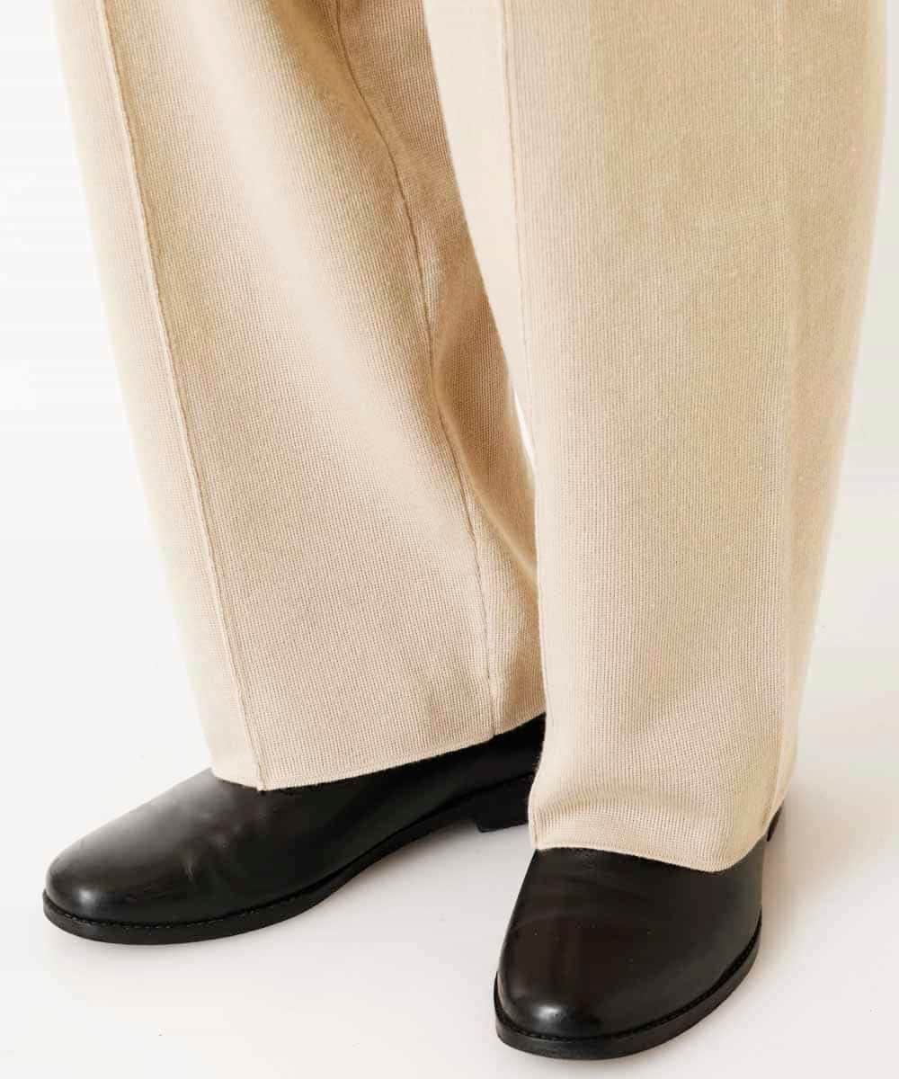 MKLDR35100 MK MICHEL KLEIN HOMME(MKミッシェルクランオム) ニットパンツ アイボリー