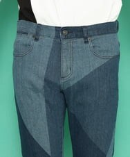 MKLDU06180 MK MICHEL KLEIN HOMME(MKミッシェルクランオム) ブロックデニムパンツ ブルー(55)