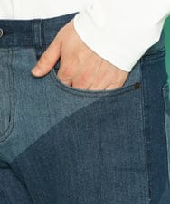 MKLDU06180 MK MICHEL KLEIN HOMME(MKミッシェルクランオム) ブロックデニムパンツ ブルー(55)