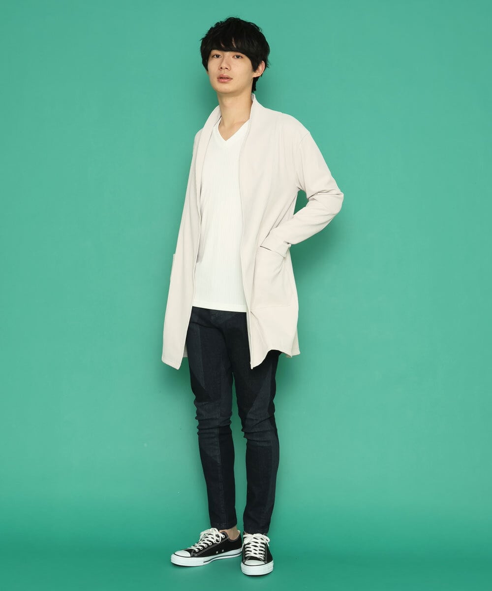 MKLDU06180 MK MICHEL KLEIN HOMME(MKミッシェルクランオム) ブロックデニムパンツ ネイビー(57)