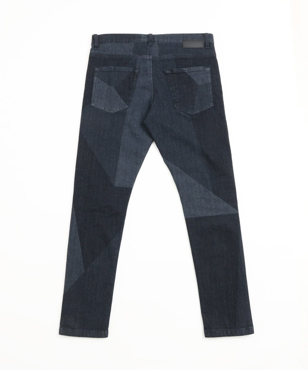 MKLDU06180 MK MICHEL KLEIN HOMME(MKミッシェルクランオム) ブロックデニムパンツ ネイビー(57)