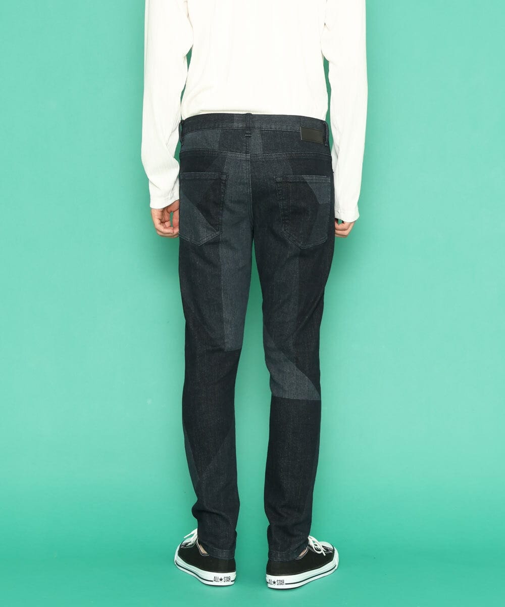 MKLDU06180 MK MICHEL KLEIN HOMME(MKミッシェルクランオム) ブロックデニムパンツ ネイビー(57)