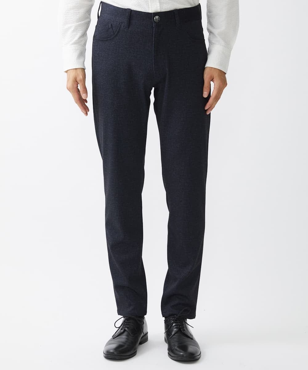MKLDV55130 MK MICHEL KLEIN HOMME(MKミッシェルクランオム) スラックス/TEC EASY JERSY   セットアップ ネイビー(57)