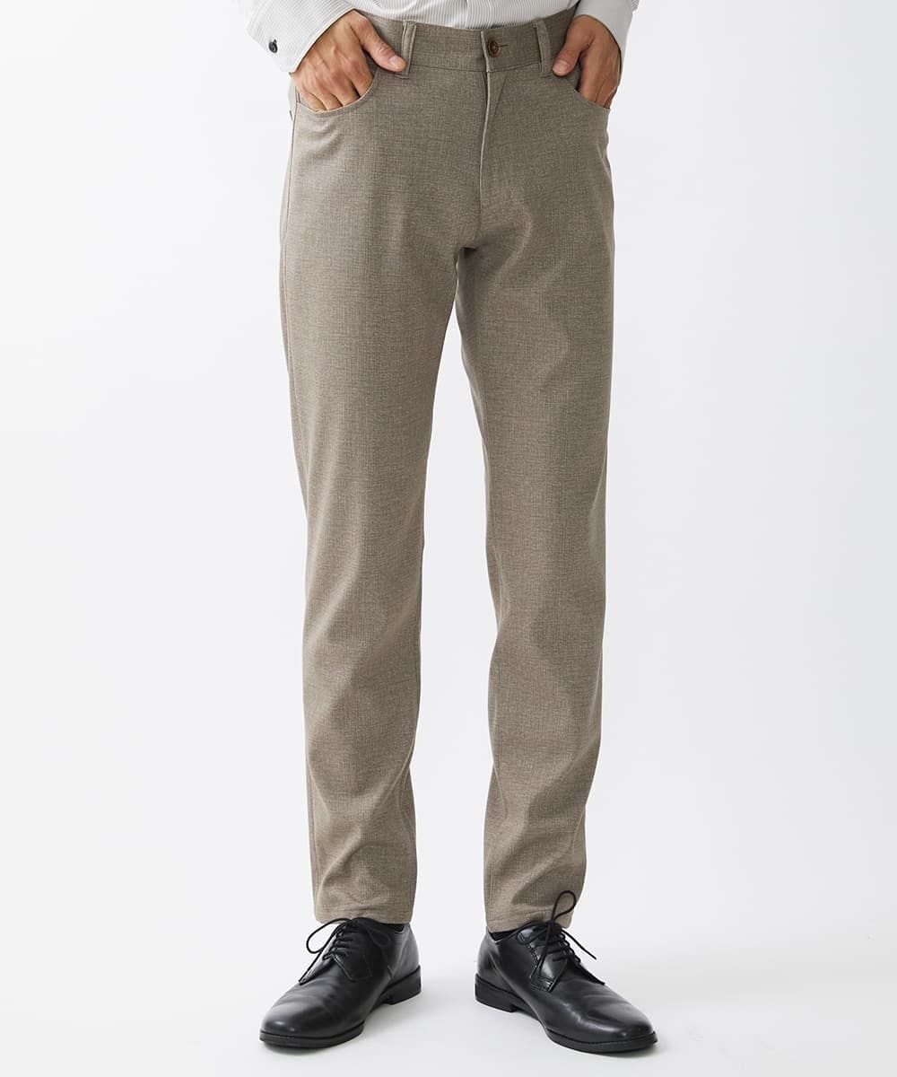 MKLDV55130 MK MICHEL KLEIN HOMME(MKミッシェルクランオム) スラックス/TEC EASY JERSY   セットアップ ベージュ(83)