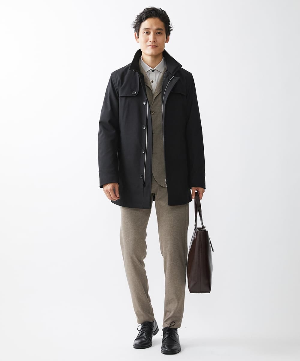 MKLDV55130 MK MICHEL KLEIN HOMME(MKミッシェルクランオム) スラックス/TEC EASY JERSY   セットアップ ベージュ(83)