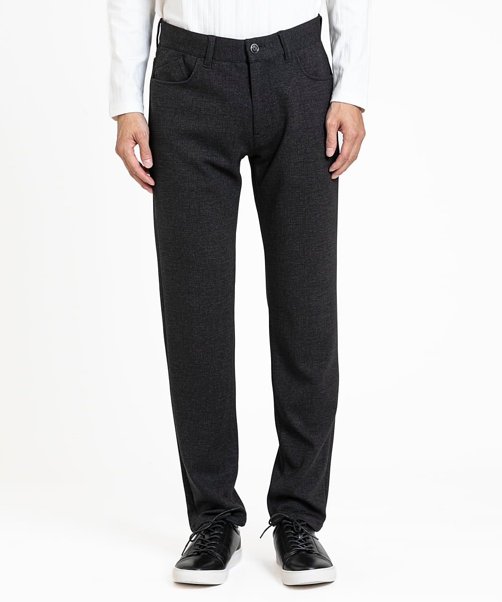 MKLDV55130 MK MICHEL KLEIN HOMME(MKミッシェルクランオム) スラックス/TEC EASY JERSY   セットアップ ブラック(94)