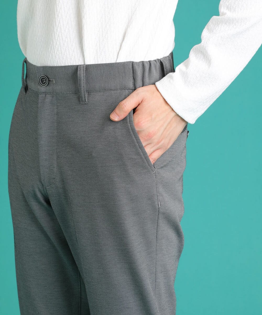 MKLFS53140 MK MICHEL KLEIN HOMME(MKミッシェルクランオム) ジャージースラックス グレー(92)