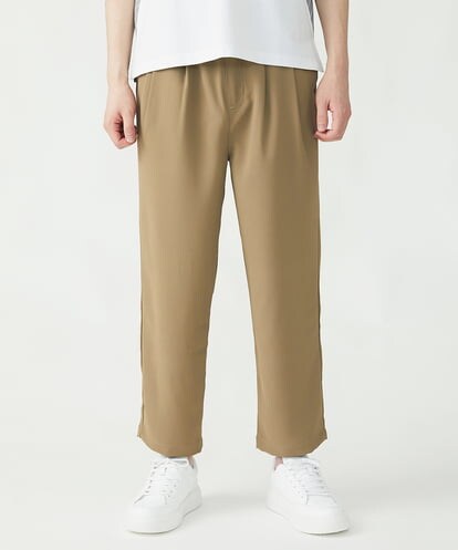 MKLFU88110 MK MICHEL KLEIN HOMME タックパンツ / ストレッチバックサテン 