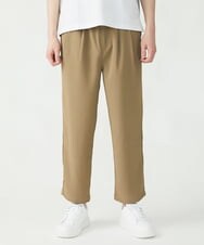 MKLFU88110 MK MICHEL KLEIN HOMME(MKミッシェルクランオム) タックパンツ / ストレッチバックサテン  カーキ(36)