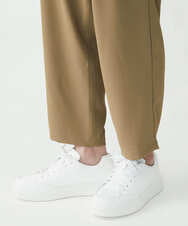 MKLFU88110 MK MICHEL KLEIN HOMME(MKミッシェルクランオム) タックパンツ / ストレッチバックサテン  カーキ(36)