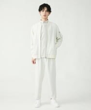 MKLFU88110 MK MICHEL KLEIN HOMME(MKミッシェルクランオム) タックパンツ / ストレッチバックサテン  ホワイト(90)