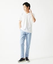 MKLGA51150 MK MICHEL KLEIN HOMME(MKミッシェルクランオム) 【日本製生地使用】シルキーモクロディスラックス ブルー