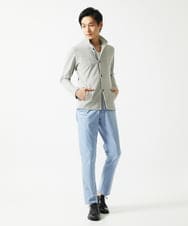 MKLGA51150 MK MICHEL KLEIN HOMME(MKミッシェルクランオム) 【日本製生地使用】シルキーモクロディスラックス ブルー