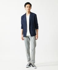 MKLGA51150 MK MICHEL KLEIN HOMME(MKミッシェルクランオム) 【日本製生地使用】シルキーモクロディスラックス グレー