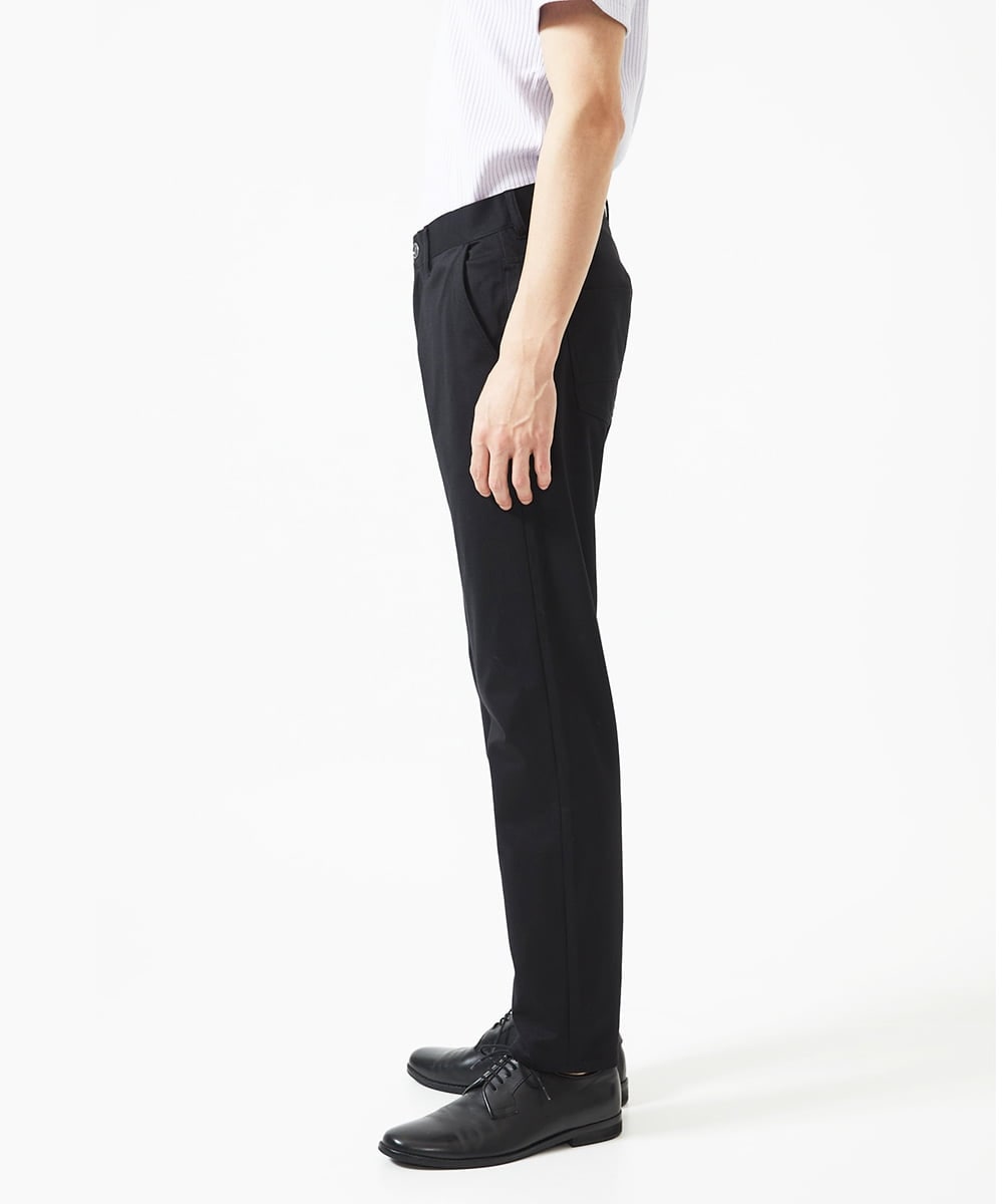 MKLGA51150 MK MICHEL KLEIN HOMME(MKミッシェルクランオム) 【日本製生地使用】シルキーモクロディスラックス ブラック