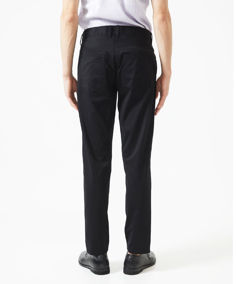 MKLGA51150 MK MICHEL KLEIN HOMME(MKミッシェルクランオム) 【日本製生地使用】シルキーモクロディスラックス ブラック