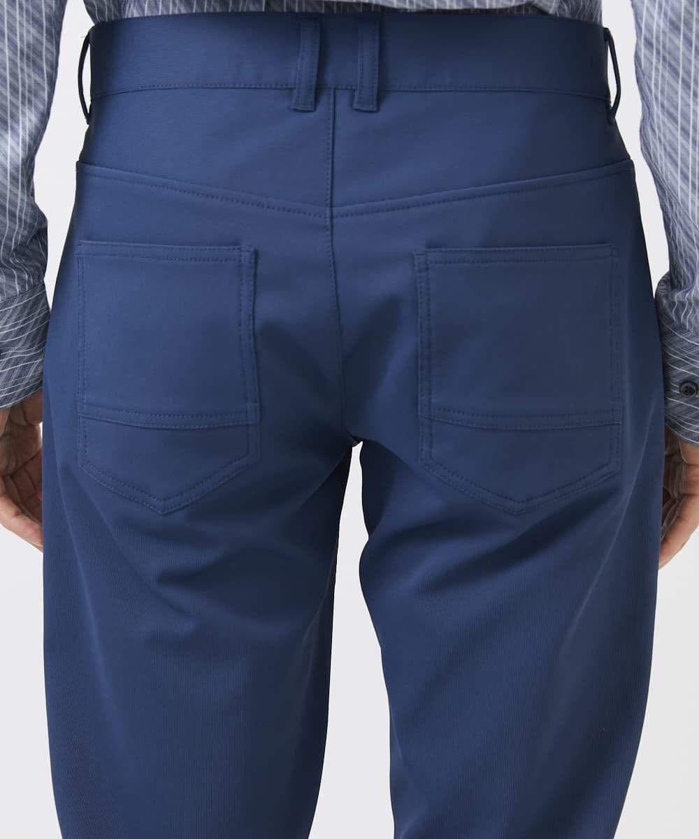 MKLGA56140 MK MICHEL KLEIN HOMME(MKミッシェルクランオム) ストレッチパンツ/RE;NAPES®ピケストレッチ ブルー