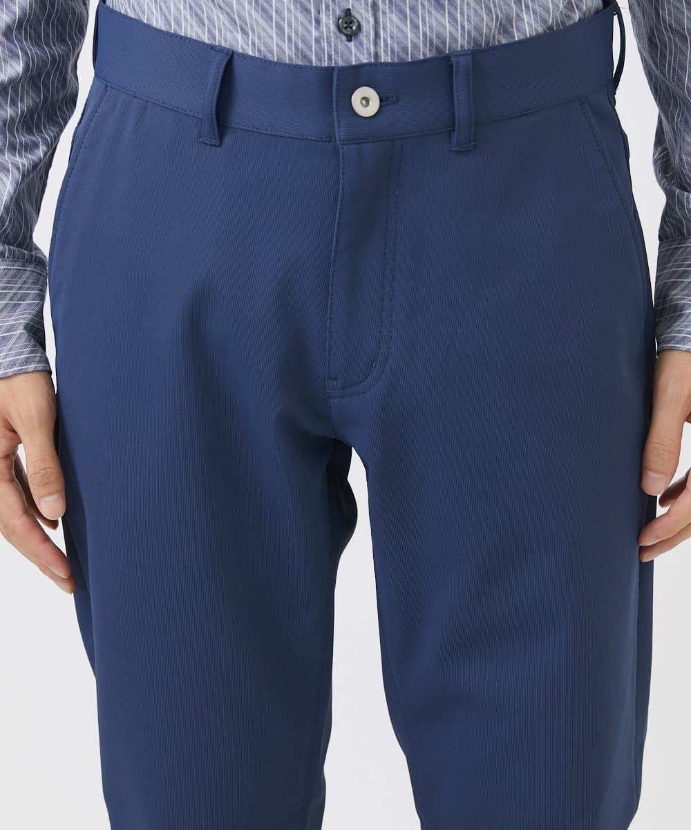 MKLGA56140 MK MICHEL KLEIN HOMME(MKミッシェルクランオム) ストレッチパンツ/RE;NAPES®ピケストレッチ ブルー