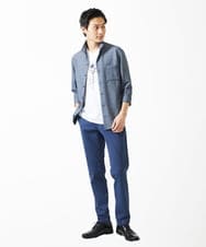 MKLGA67150 MK MICHEL KLEIN HOMME(MKミッシェルクランオム) RENAPES4クロス5ポケット ネイビー