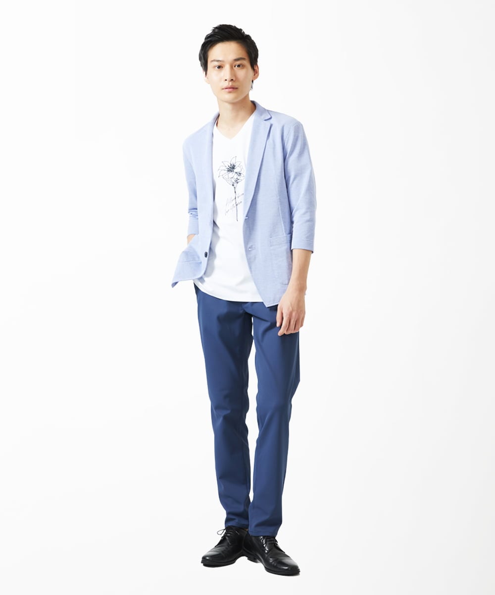 MKLGA67150 MK MICHEL KLEIN HOMME(MKミッシェルクランオム) RENAPES4クロス5ポケット ネイビー