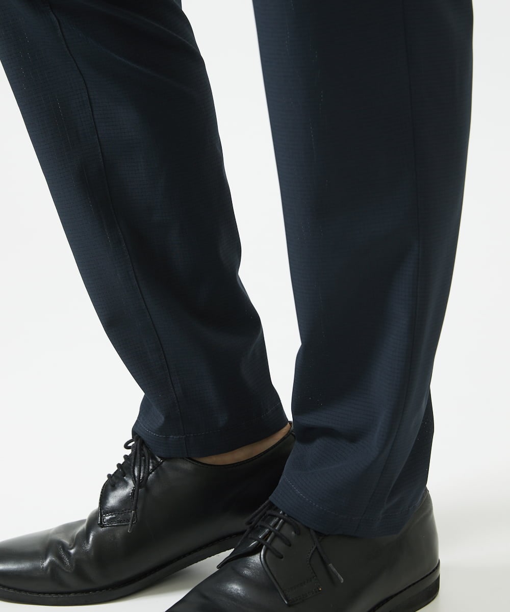 MKLGA68150 MK MICHEL KLEIN HOMME(MKミッシェルクランオム) クーリッシュメッシュスラックス ネイビー