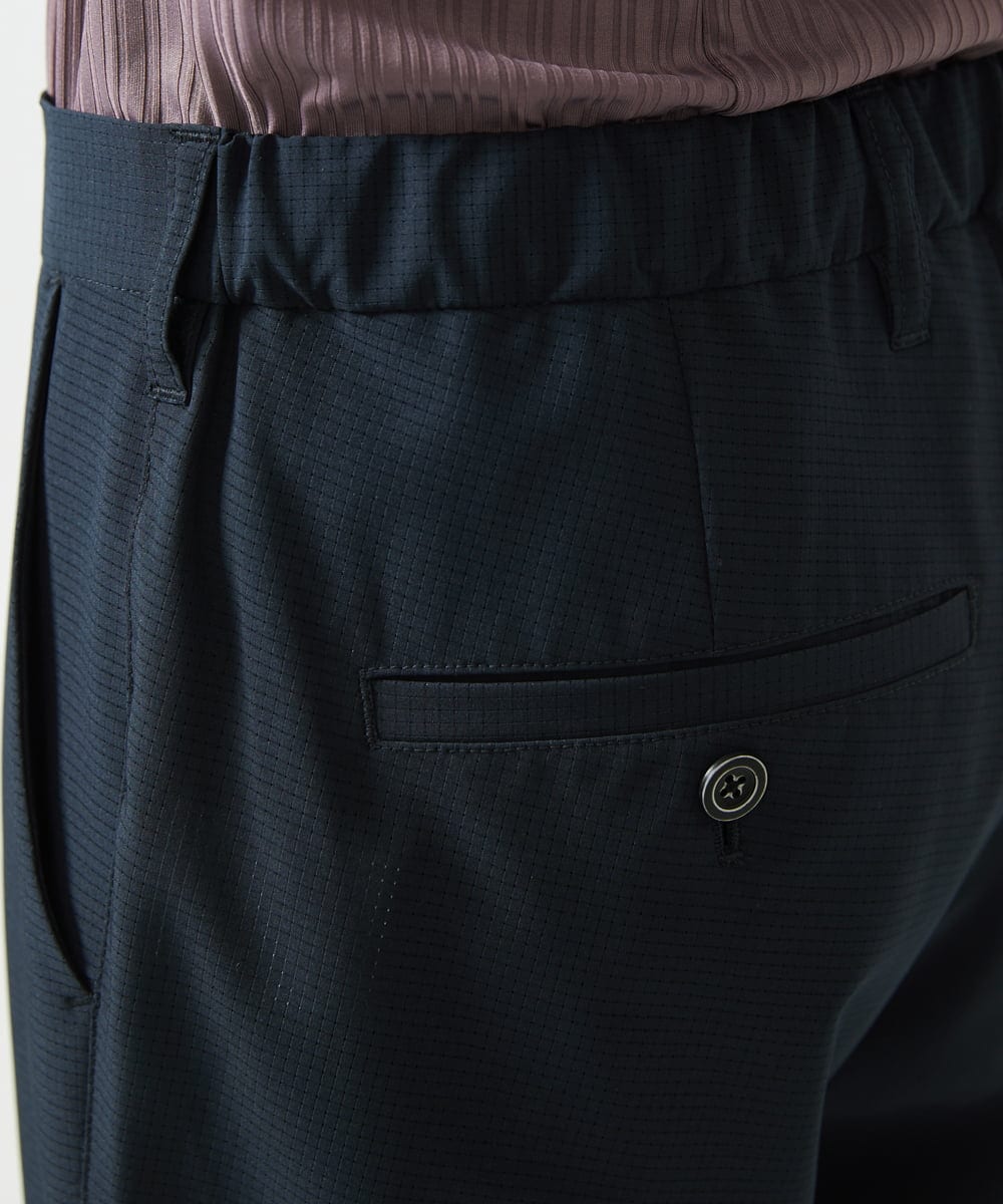 MKLGA68150 MK MICHEL KLEIN HOMME(MKミッシェルクランオム) クーリッシュメッシュスラックス ネイビー