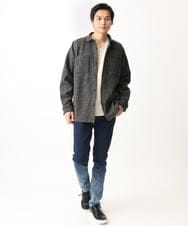 MKLGC02190 MK MICHEL KLEIN HOMME(MKミッシェルクランオム) グラデーションスキニーデニム ネイビー