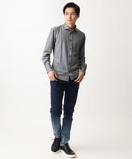 MKLGC02190 MK MICHEL KLEIN HOMME(MKミッシェルクランオム) グラデーションスキニーデニム ネイビー