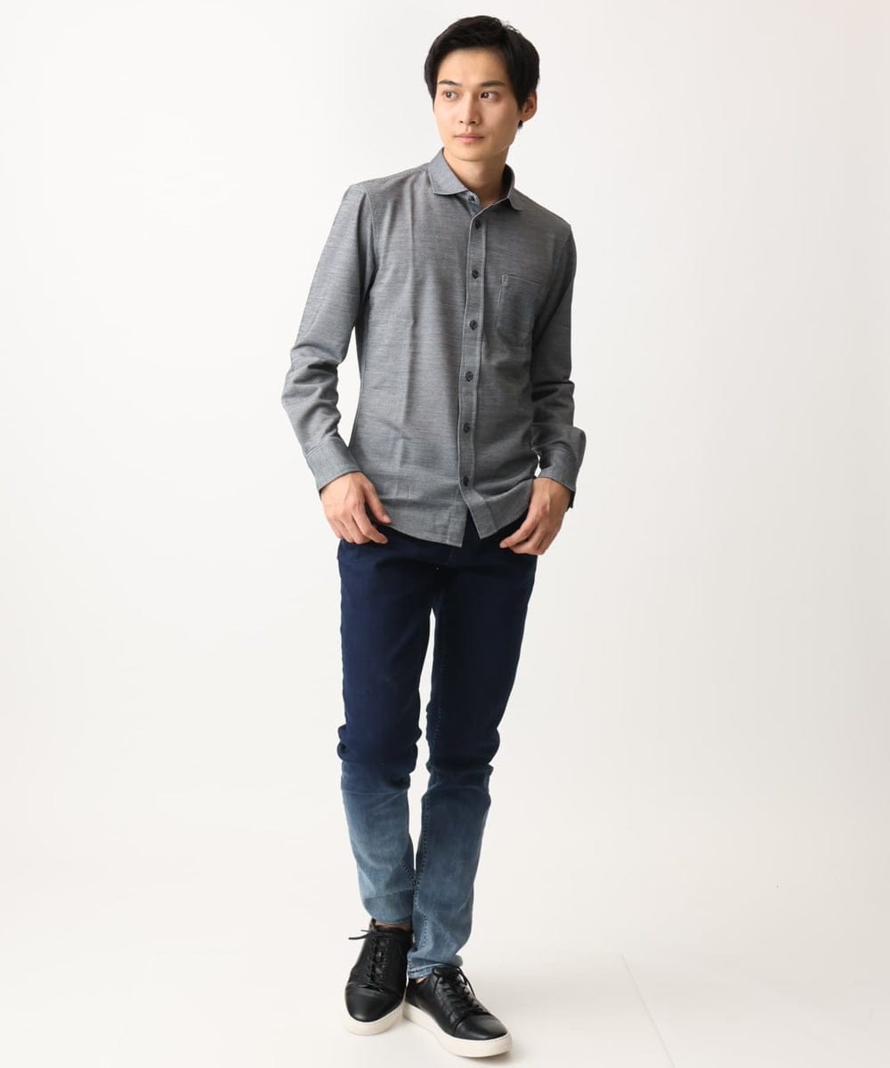 MKLGC02190 MK MICHEL KLEIN HOMME(MKミッシェルクランオム) グラデーションスキニーデニム ネイビー
