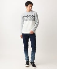 MKLGC02190 MK MICHEL KLEIN HOMME(MKミッシェルクランオム) グラデーションスキニーデニム ネイビー