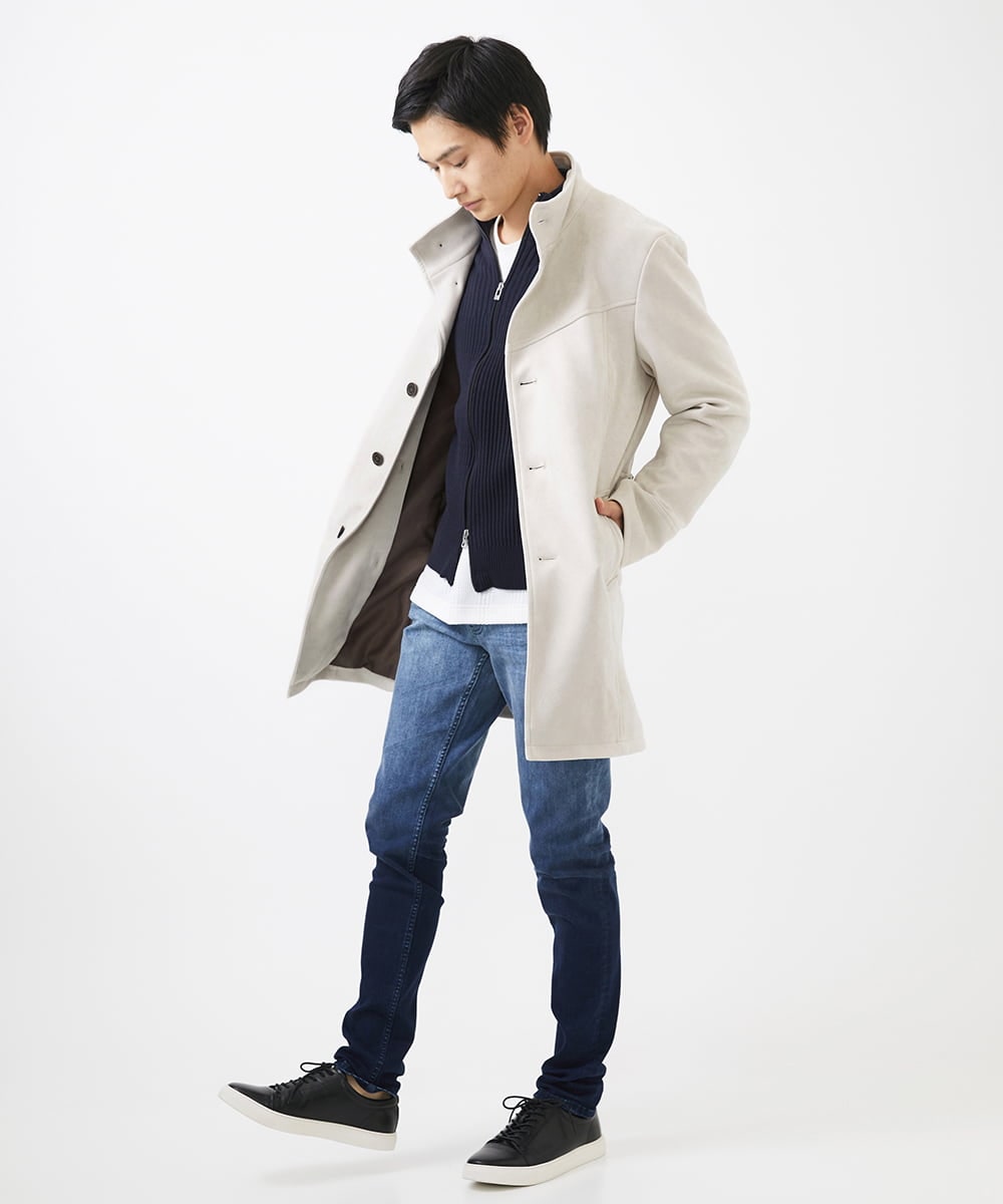 MKLGC02190 MK MICHEL KLEIN HOMME(MKミッシェルクランオム) グラデーションスキニーデニム ネイビー