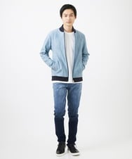 MKLGC02190 MK MICHEL KLEIN HOMME(MKミッシェルクランオム) グラデーションスキニーデニム ネイビー