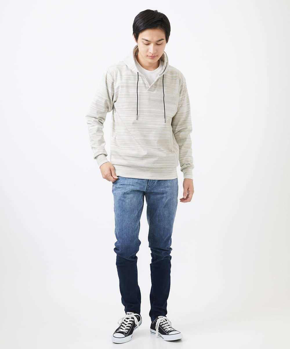MKLGC02190 MK MICHEL KLEIN HOMME(MKミッシェルクランオム) グラデーションスキニーデニム ネイビー