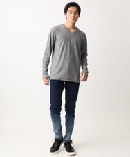 MKLGC02190 MK MICHEL KLEIN HOMME(MKミッシェルクランオム) グラデーションスキニーデニム ネイビー
