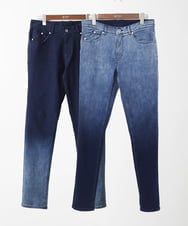MKLGC02190 MK MICHEL KLEIN HOMME(MKミッシェルクランオム) グラデーションスキニーデニム ネイビー