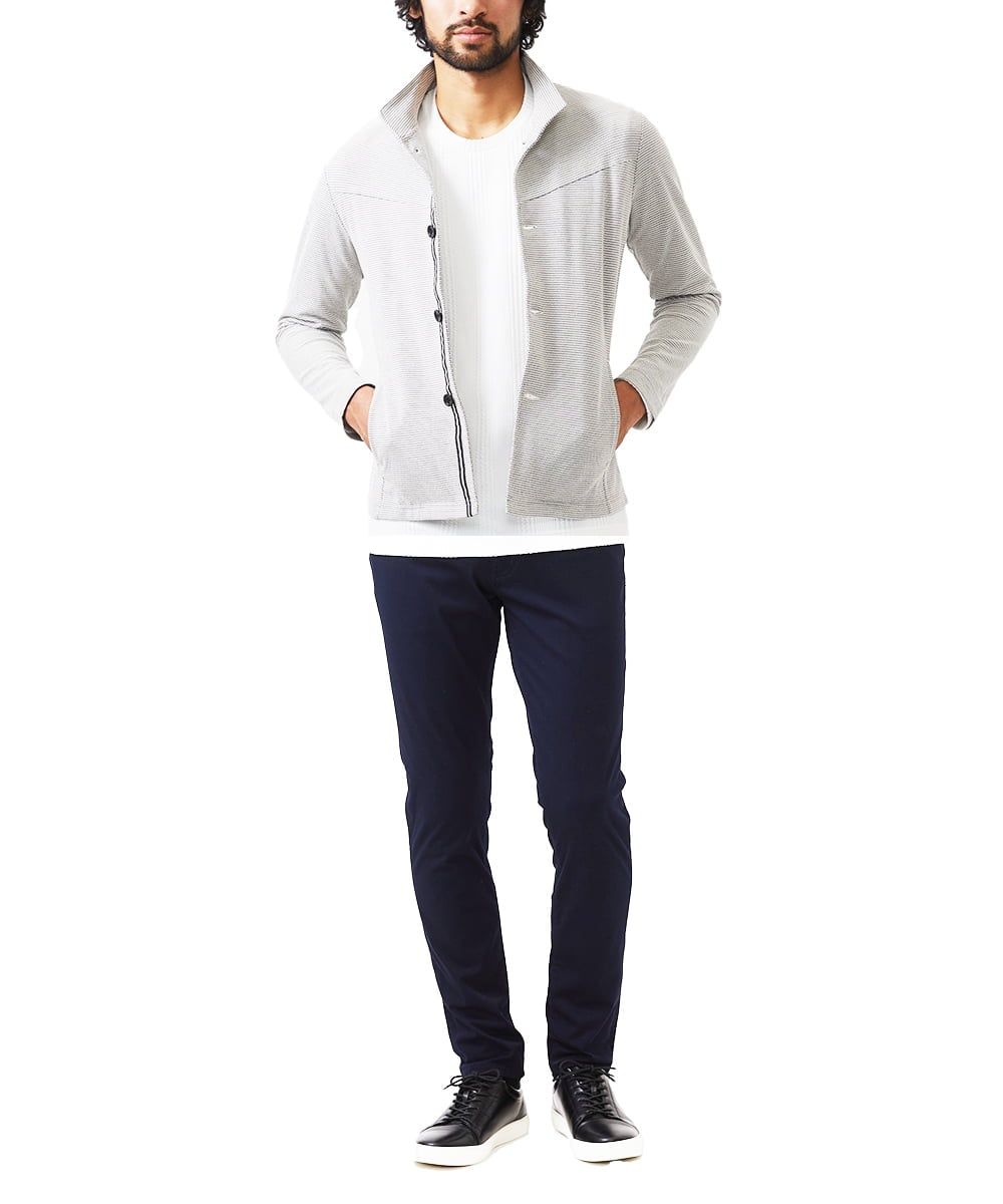 MKLGC04090 MK MICHEL KLEIN HOMME(MKミッシェルクランオム) 【全5サイズ展開】マジックストレッチパンツ/2025年SS ネイビー