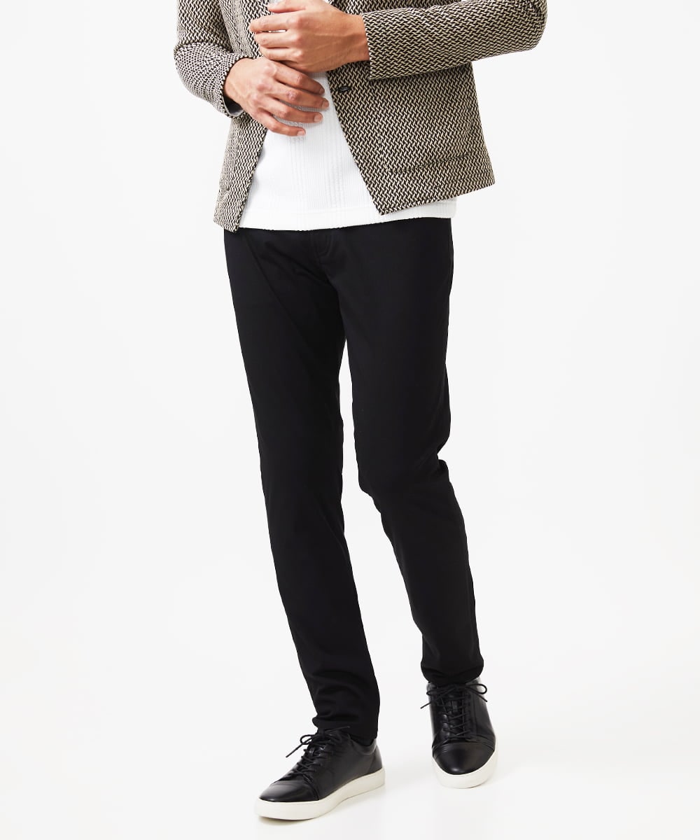 MKLGC04090 MK MICHEL KLEIN HOMME(MKミッシェルクランオム) 【全5サイズ展開】マジックストレッチパンツ/2025年SS ブラック
