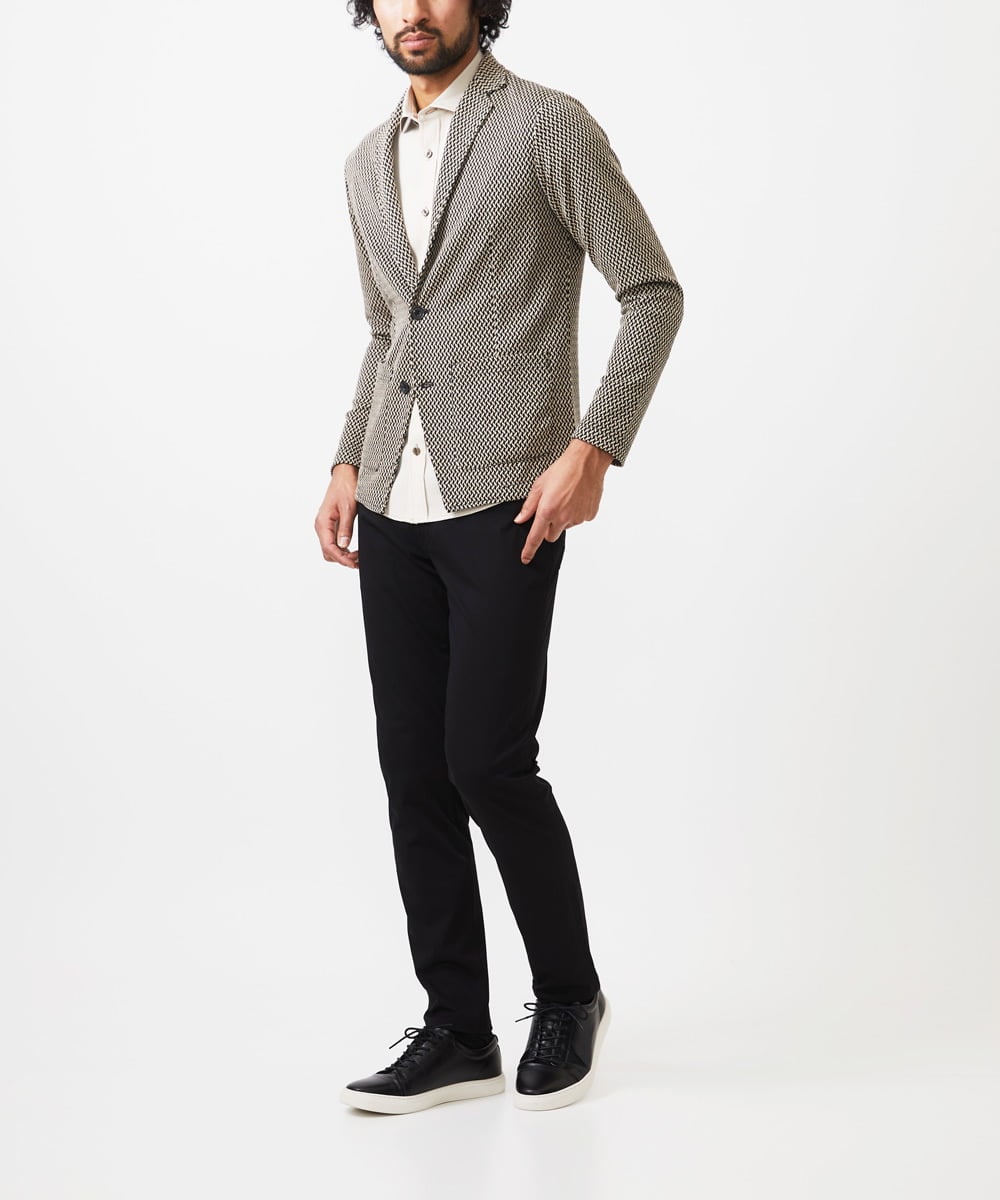 MKLGC04090 MK MICHEL KLEIN HOMME(MKミッシェルクランオム) 【全5サイズ展開】マジックストレッチパンツ/2025年SS ブラック