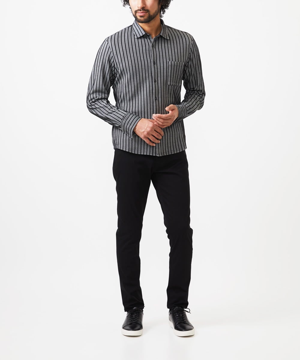 MKLGC04090 MK MICHEL KLEIN HOMME(MKミッシェルクランオム) 【全5サイズ展開】マジックストレッチパンツ/2025年SS ブラック