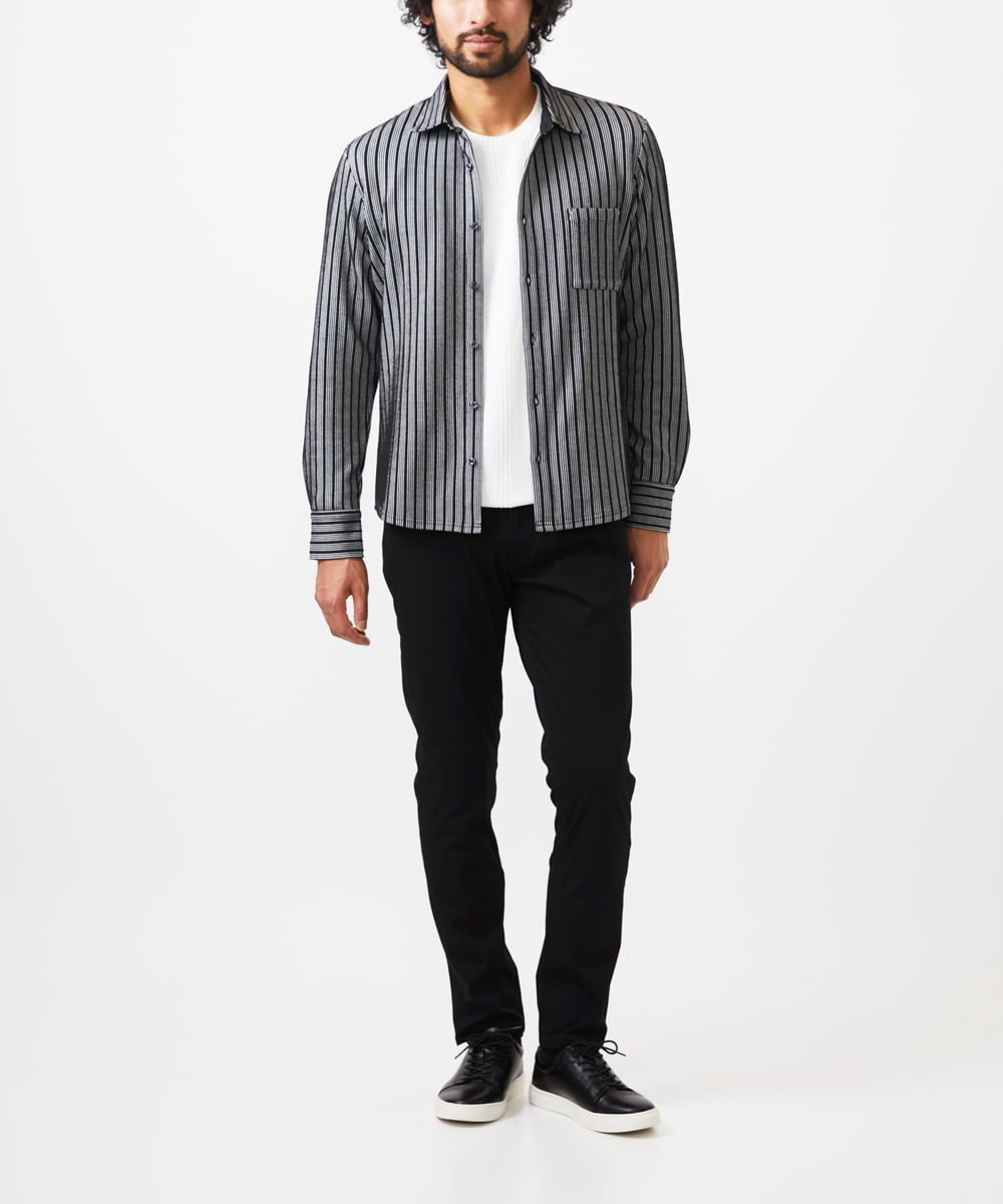 MKLGC04090 MK MICHEL KLEIN HOMME(MKミッシェルクランオム) 【全5サイズ展開】マジックストレッチパンツ/2025年SS ブラック