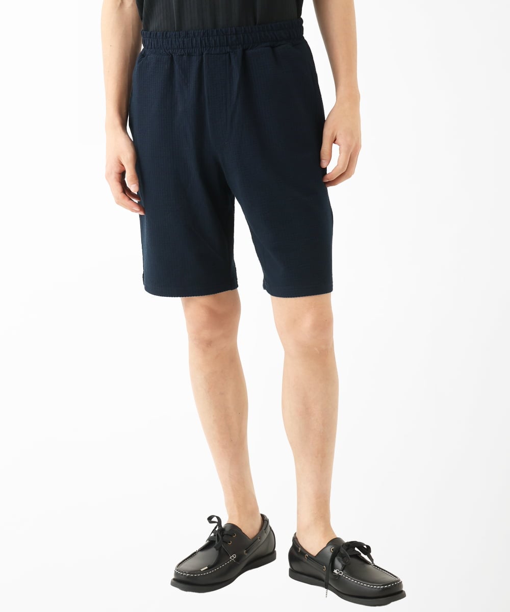 MKLGC32080 MK MICHEL KLEIN HOMME(MKミッシェルクランオム) ショートパンツ / CNサッカージャージ ネイビー