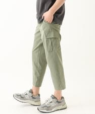MKLGC42120 MK MICHEL KLEIN HOMME(MKミッシェルクランオム) クロップドパンツ / リネアーストレッチ　 グリーン