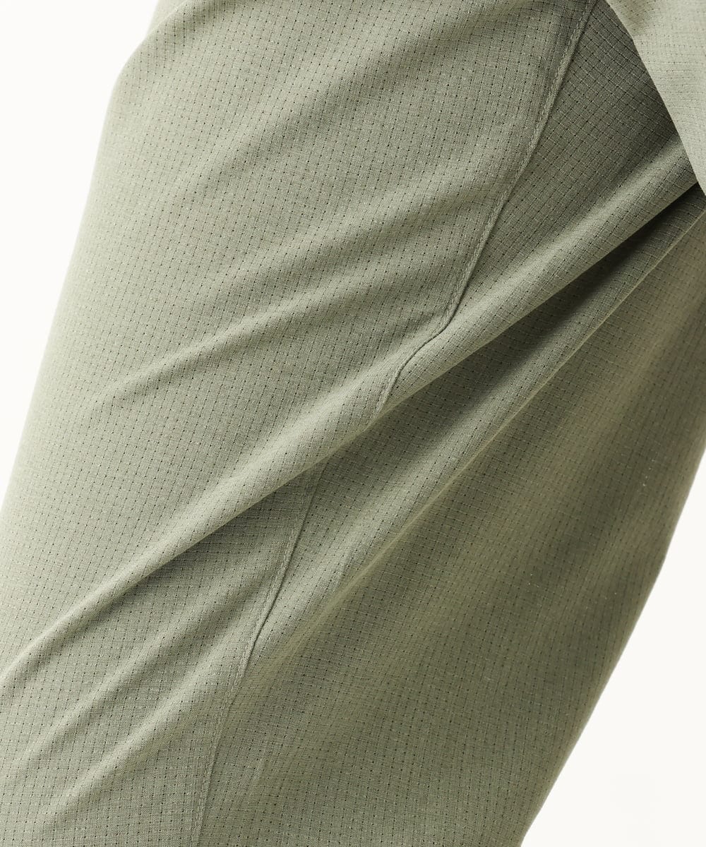 MKLGC42120 MK MICHEL KLEIN HOMME(MKミッシェルクランオム) クロップドパンツ / リネアーストレッチ　 グリーン
