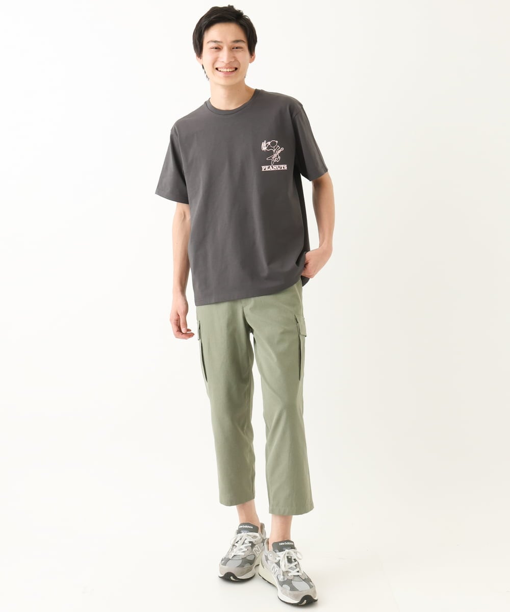 MKLGC42120 MK MICHEL KLEIN HOMME(MKミッシェルクランオム) クロップドパンツ / リネアーストレッチ　 グリーン