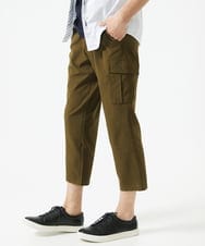 MKLGC42120 MK MICHEL KLEIN HOMME(MKミッシェルクランオム) クロップドパンツ / リネアーストレッチ　 カーキ