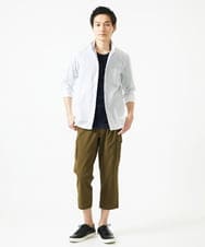 MKLGC42120 MK MICHEL KLEIN HOMME(MKミッシェルクランオム) クロップドパンツ / リネアーストレッチ　 カーキ