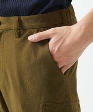 MKLGC42120 MK MICHEL KLEIN HOMME(MKミッシェルクランオム) クロップドパンツ / リネアーストレッチ　 カーキ