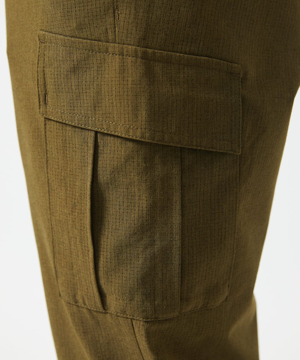 MKLGC42120 MK MICHEL KLEIN HOMME(MKミッシェルクランオム) クロップドパンツ / リネアーストレッチ　 カーキ