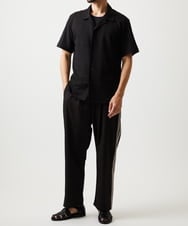 MKLGC84090 MK MICHEL KLEIN HOMME(MKミッシェルクランオム) サイドラインスラックス ブラック
