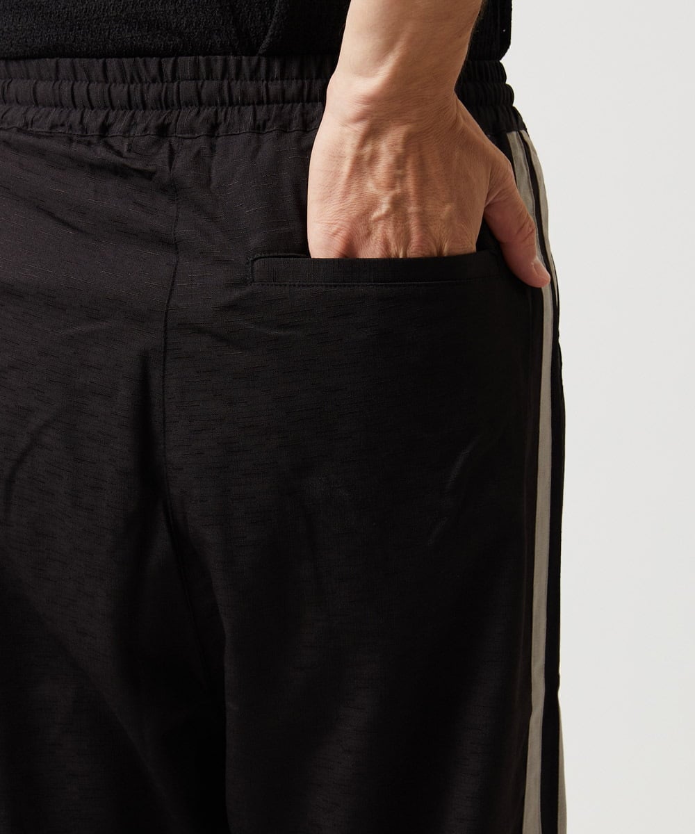 MKLGC84090 MK MICHEL KLEIN HOMME(MKミッシェルクランオム) サイドラインスラックス ブラック